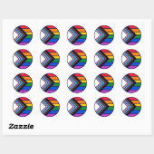 Regenboog Pride Vlag LGBTQ+ Ronde Sticker (Vel)