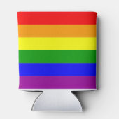 Regenboog Pride Vlag LGBTQIA+ Blikjeskoeler (Achterkant)