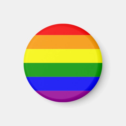 Regenboog Pride Vlag LGBTQIA+ Magneet (Voorkant)