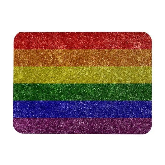 Regenboog pride vlag magneet (Horizontaal)