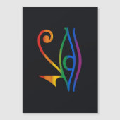 Regenboog Pride Vlag Magnetische Uitnodiging (Voorkant)