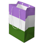 Regenboog Pride Vlag Medium Cadeauzakje (Achterkant Gekanteld)