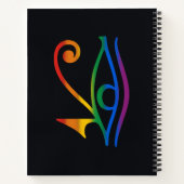Regenboog Pride Vlag Notitieboek (Achterkant)