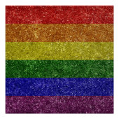 Regenboog pride vlag perfect poster (Voorkant)