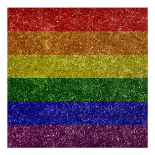 Regenboog pride vlag perfect poster