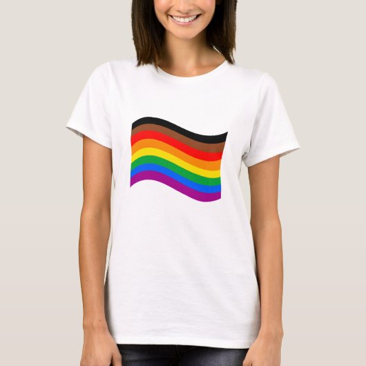 Regenboog Pride Vlag Philadelphia T-shirt (Voorkant)
