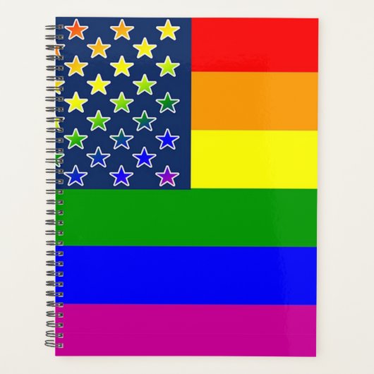 Regenboog Pride Vlag Planner (Voorkant)