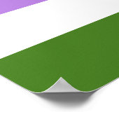 Regenboog Pride Vlag Poster (Hoek)