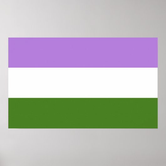 Regenboog Pride Vlag Poster (Voorkant)