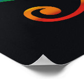 Regenboog Pride Vlag Poster (Hoek)