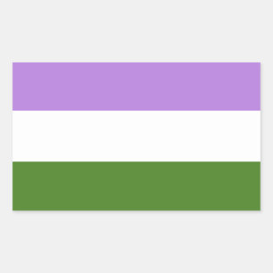 Regenboog Pride Vlag Rechthoekige Sticker