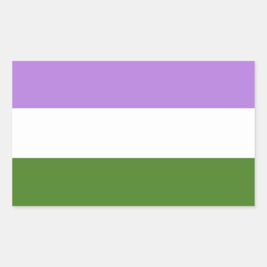 Regenboog Pride Vlag Rechthoekige Sticker (Voorkant)