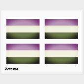 Regenboog Pride Vlag Rechthoekige Sticker (Vel)