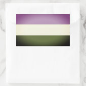 Regenboog Pride Vlag Rechthoekige Sticker (Tas)