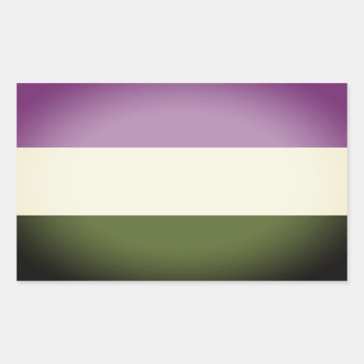 Regenboog Pride Vlag Rechthoekige Sticker (Voorkant)