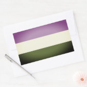 Regenboog Pride Vlag Rechthoekige Sticker (Envelop)