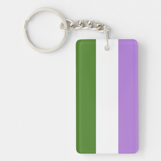 Regenboog Pride Vlag Sleutelhanger (Voorkant)