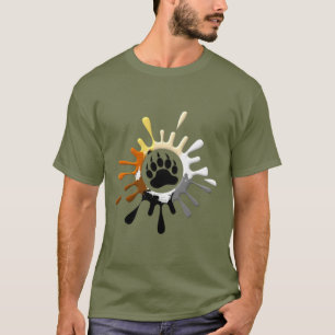 Regenboog Pride Vlag Splash Beerpoot T-shirt