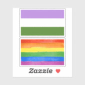 Regenboog Pride Vlag Sticker (Vel)