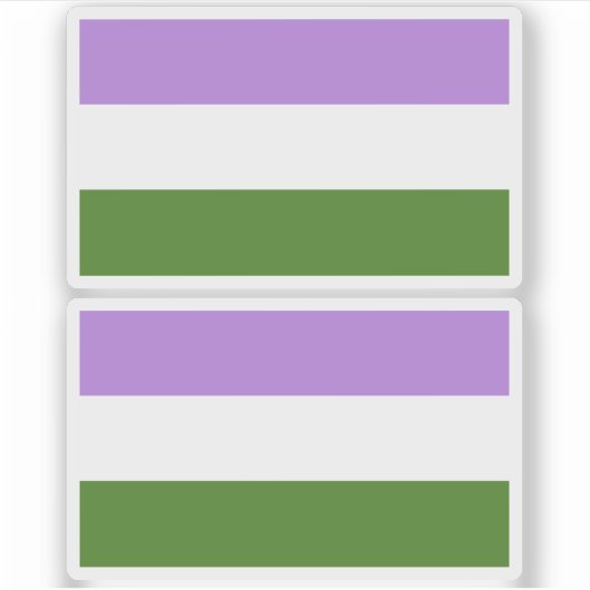 Regenboog Pride Vlag Sticker (Voorkant)