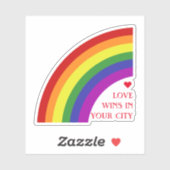 Regenboog Pride Vlag Sticker (Vel)