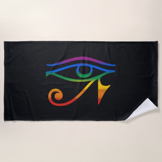 Regenboog Pride Vlag Strandlaken (Voorkant)