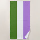 Regenboog Pride Vlag Strandlaken (Voorkant)