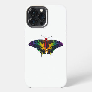 Regenboog Pride Vlag Swallowtail Vlinder iPhone 13 Pro Max Hoesje