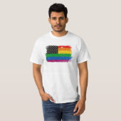 Regenboog Pride Vlag T-shirt (Voorkant volledig)