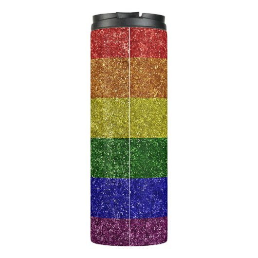 Regenboog pride vlag thermosbeker (Achterkant)