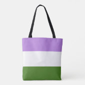 Regenboog Pride Vlag Tote Bag (Achterkant)