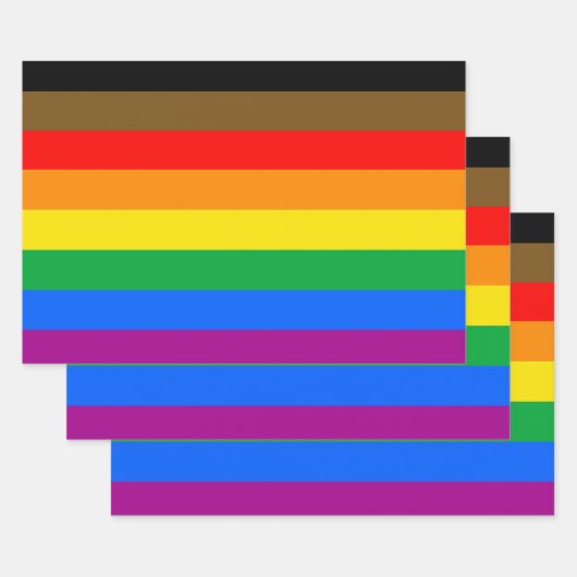 Regenboog Pride Vlag uit Philly Inpakpapier Vel (Set)