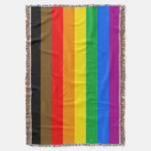 Regenboog Pride Vlag van Philadelphia Deken (Voorkant Verticaal)