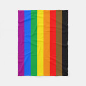 Regenboog Pride Vlag van Philadelphia Fleece Deken (Voorkant)