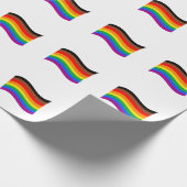Regenboog Pride Vlag van Philly Cadeaupapier (Hoek)