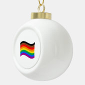 Regenboog Pride Vlag van Philly Keramische Bal Ornament (Rechts)