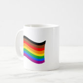 Regenboog Pride Vlag van Philly Koffiemok (Voorkant links)