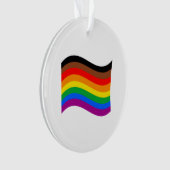 Regenboog Pride Vlag van Philly Ornament (voorkant)