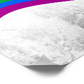 Regenboog Pride Vlag van Philly Poster (Hoek)