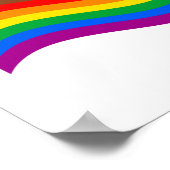 Regenboog Pride Vlag van Philly Poster (Hoek)