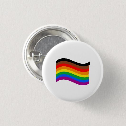 Regenboog Pride Vlag van Philly Ronde Button 3,2 Cm (Voorkant /achterkant)