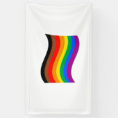 Regenboog Pride Vlag van Philly Spandoek (Verticaal)