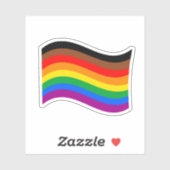 Regenboog Pride Vlag van Philly Sticker (Vel)