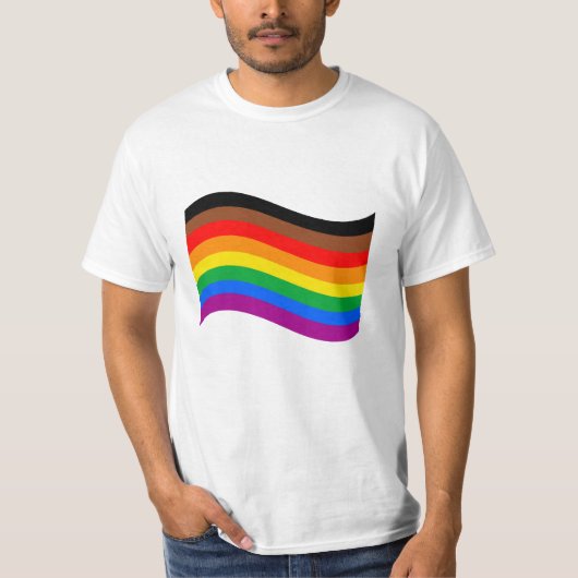 Regenboog Pride Vlag van Philly T-shirt (Voorkant)