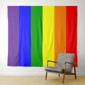 Regenboog Pride Vlag Verticaal Wandkleed (In Situ (horizontaal))