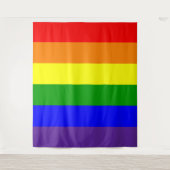 Regenboog Pride Vlag Verticaal Wandkleed (Voorkant)