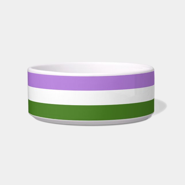Regenboog Pride Vlag Voerbakje (Voorkant)