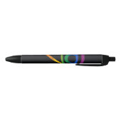 Regenboog Pride Vlag Zwarte Inkt Pen (Bodem)