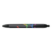 Regenboog Pride Vlag Zwarte Inkt Pen (Achterkant)