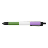 Regenboog Pride Vlag Zwarte Inkt Pen (Bodem)
